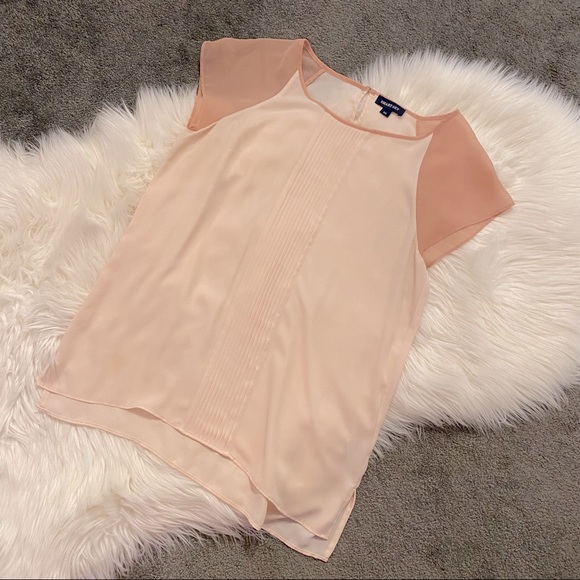 Smart Set Tops - Blush chiffon t-shirt blouse